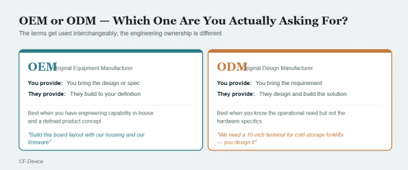 industrial tablet oem vs odm